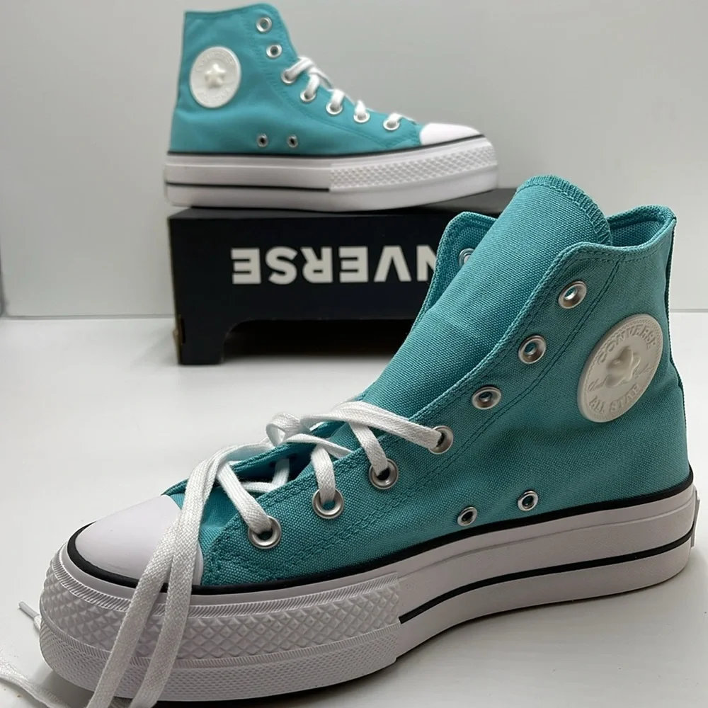 Converse WMNS CTAS LIFT HI
OCEAN DRIP/WHITE/BLACK A06492C Platforms Sneakers - Picture 14 of 16